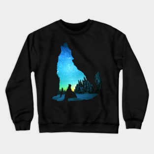 winter wolf Crewneck Sweatshirt